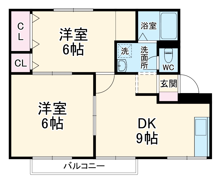サンロード二重堀 A棟の間取り