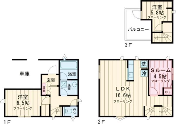 Kolet平和台・1号室の間取り