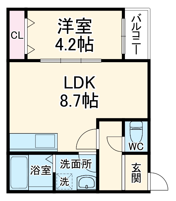 LECOCON岩倉Ⅳの間取り