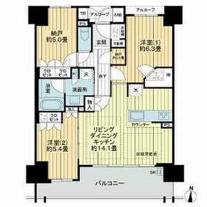 グランカサーレ北千里の間取り