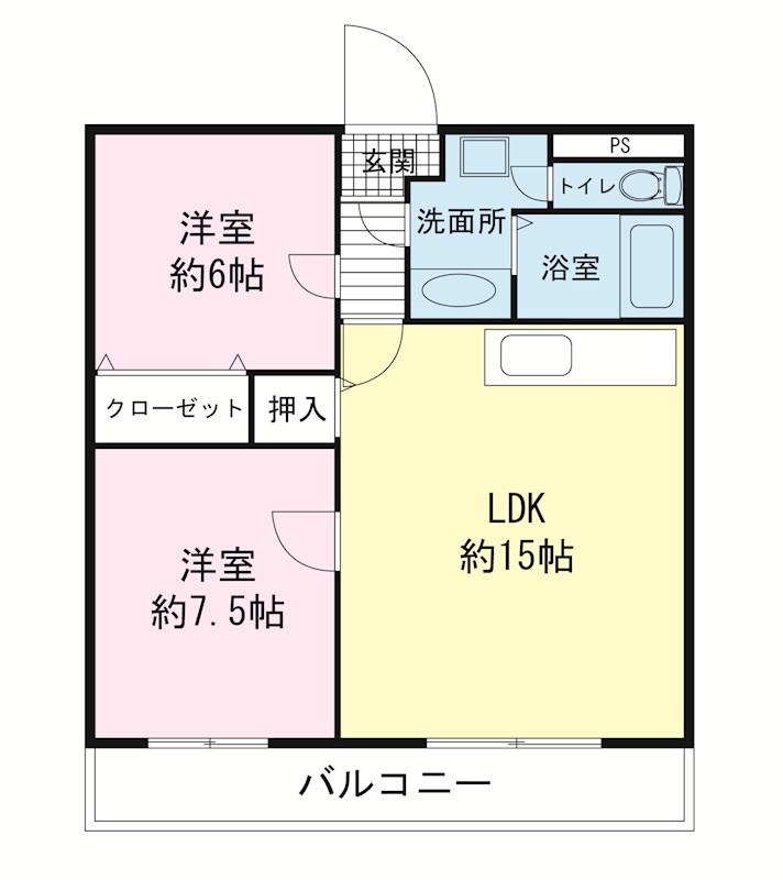 アパルトメントKの間取り