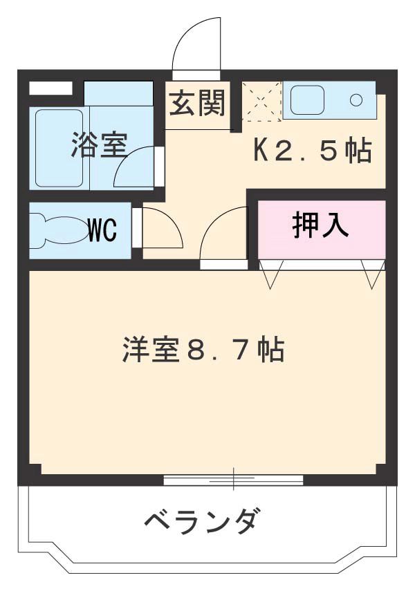 パークハイツ原の間取り