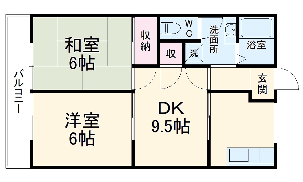 バームハイツの間取り