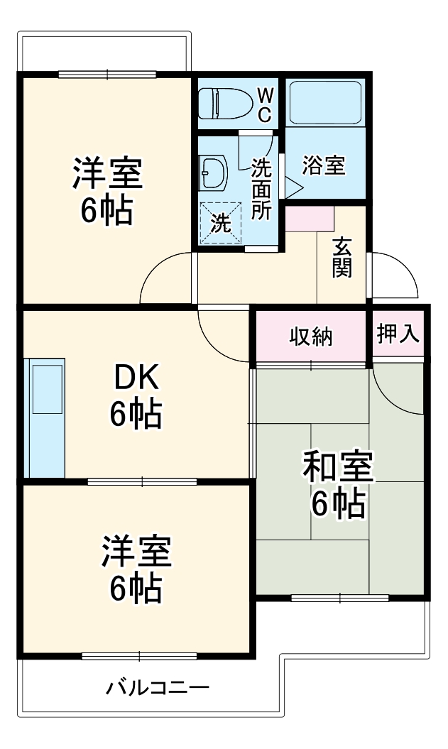 YUYUハイツⅡの間取り
