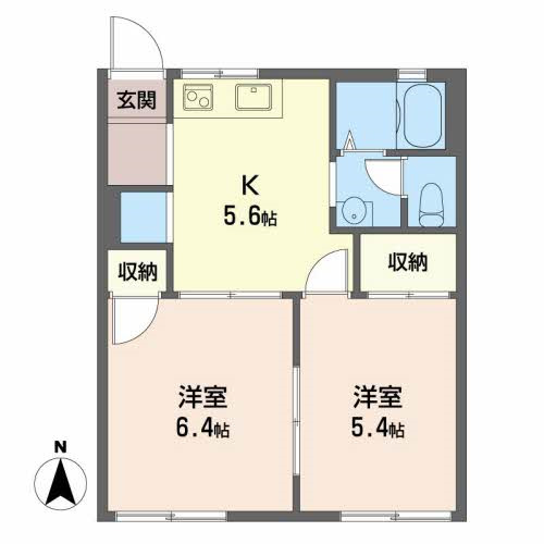 雄踏町宇布見の完工年月(1988年3月)築の賃貸アパートの間取り