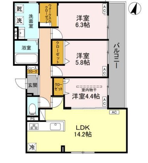 D-residence春日の間取り