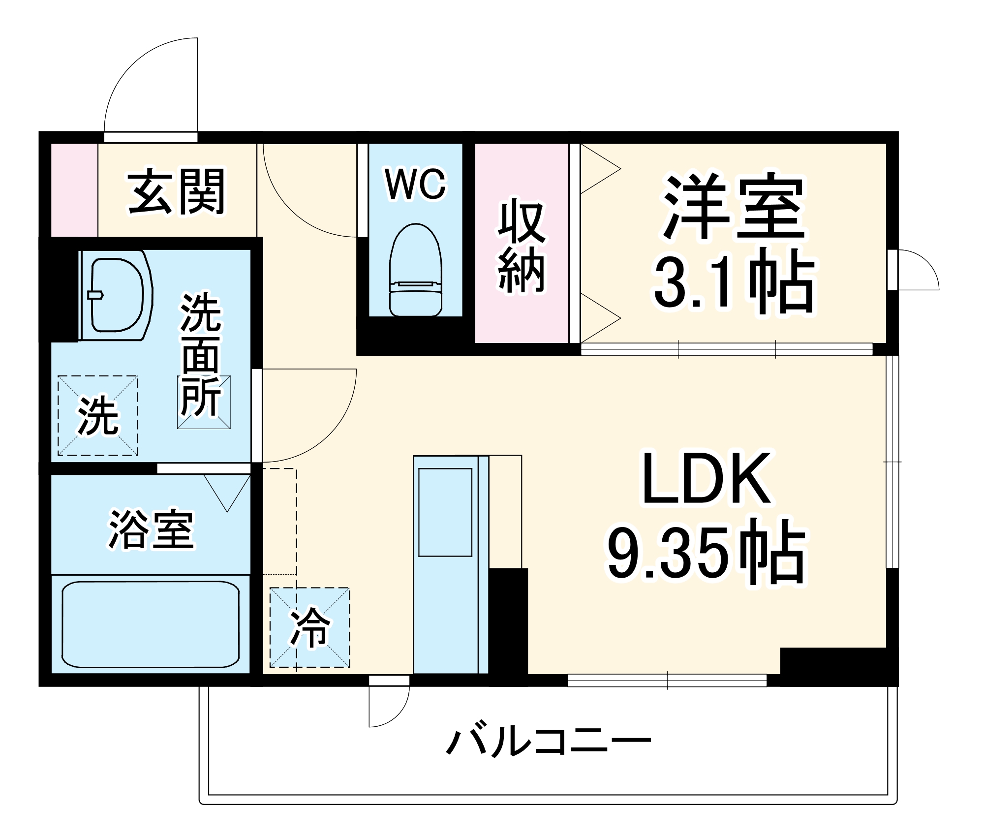Capital Courtの間取り