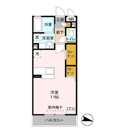 アインス フォーゲルの間取り