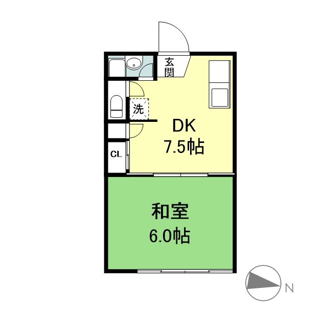 三伸コーポの間取り