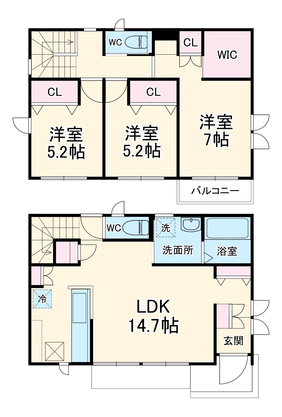 W.GreenCourt C棟の間取り