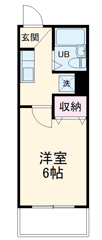 睦町ハイツの間取り