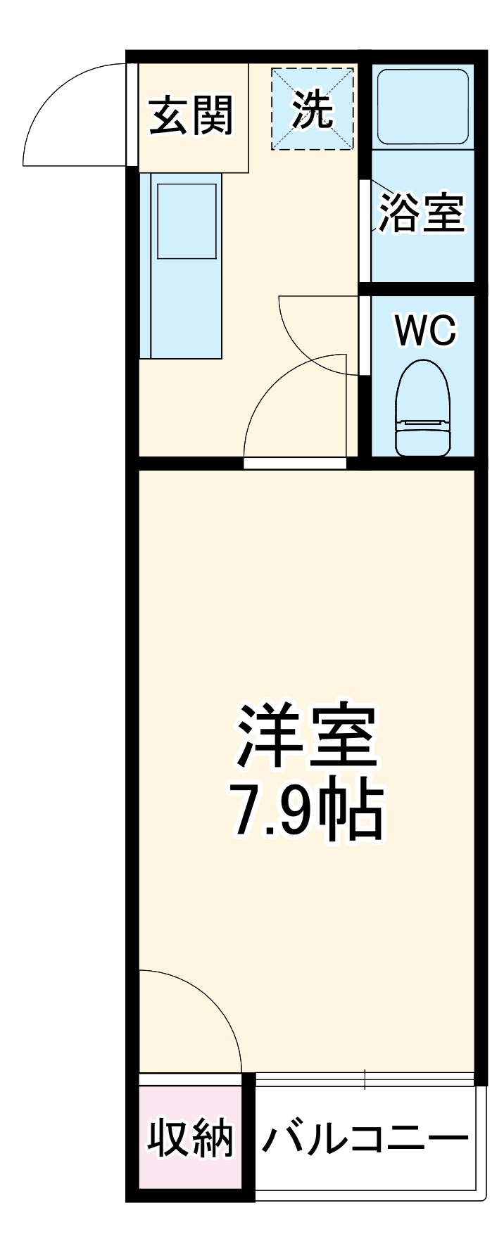 タウンオグスBの間取り