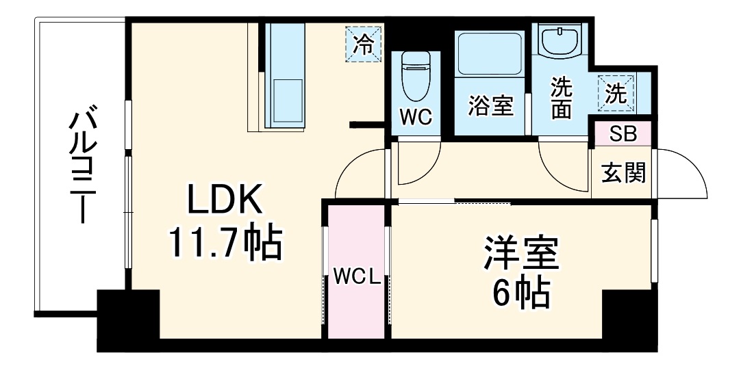 S-RESIDENCE桜本町awesomeの間取り