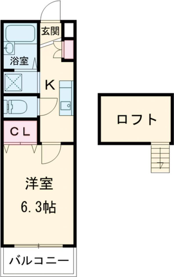 フェビタ国立の間取り