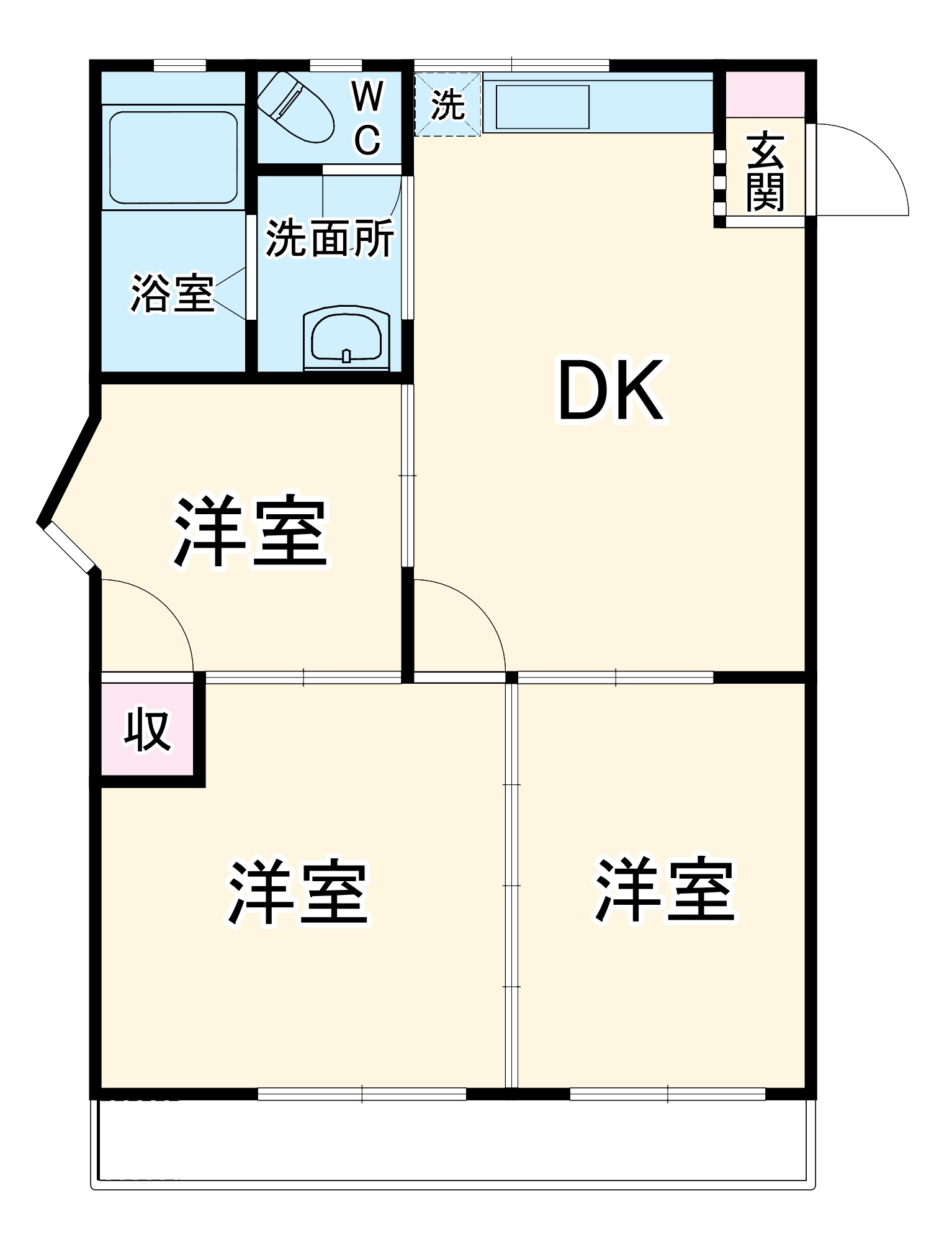 城西ハイツの間取り