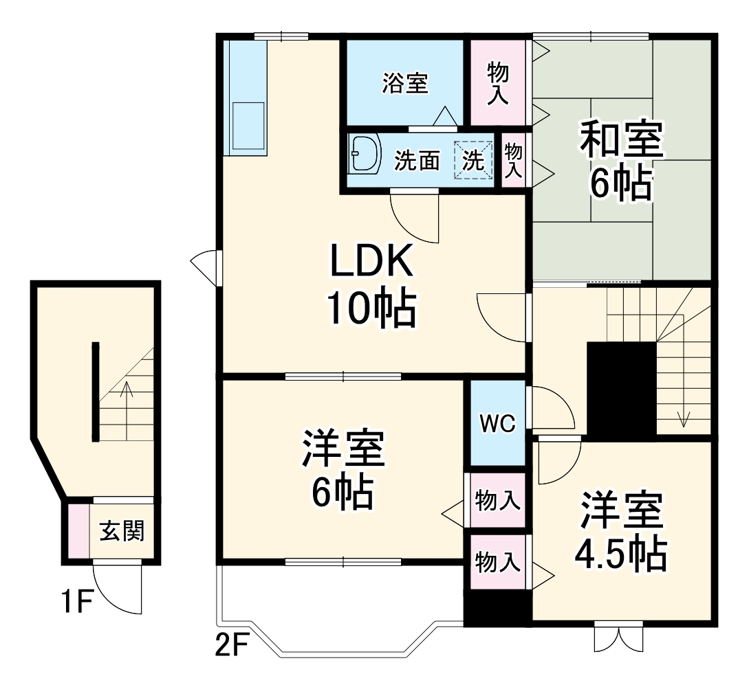 フレッサBの間取り