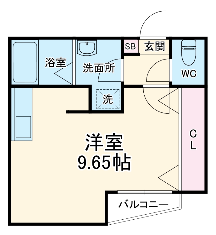 レゴリス・301号室の間取り