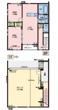 bell courageの間取り