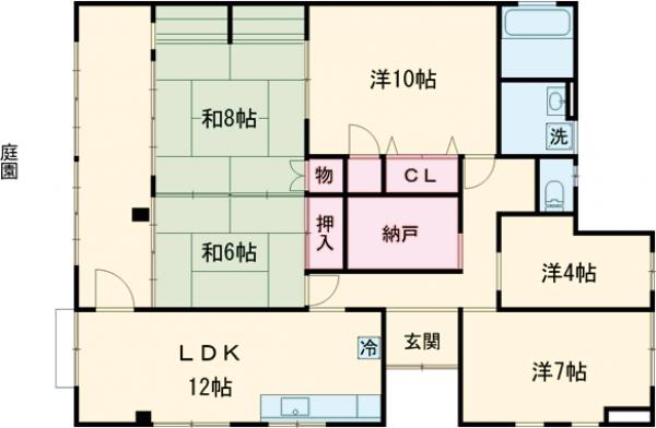 ガーデンヒル鳴滝の間取り