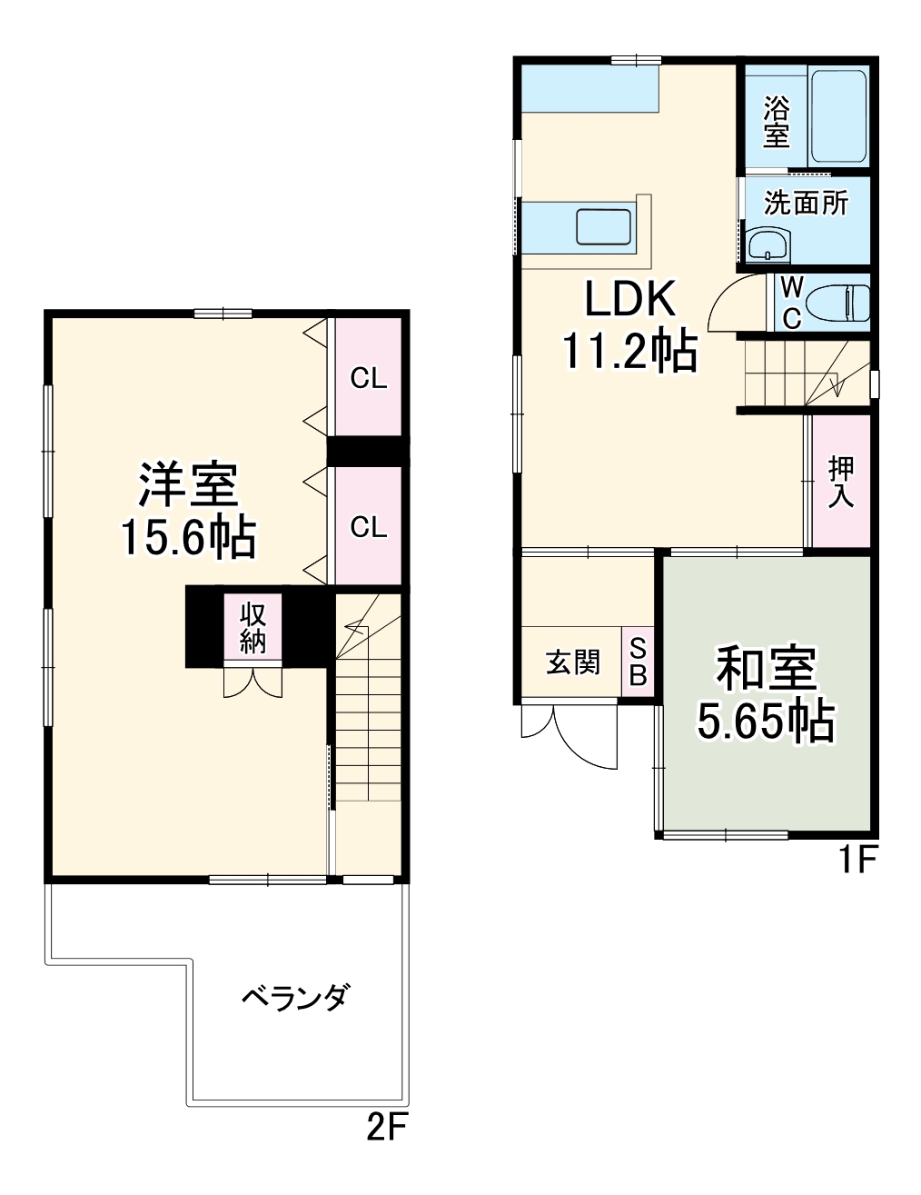 市川南5丁目戸建の間取り