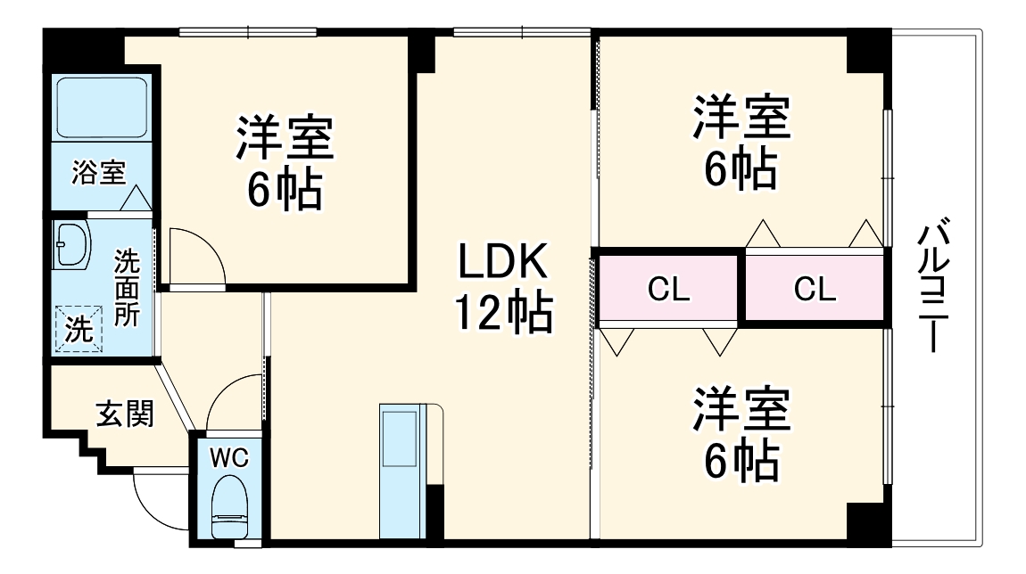 三和マンションの間取り