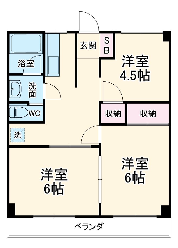 清水マンションの間取り