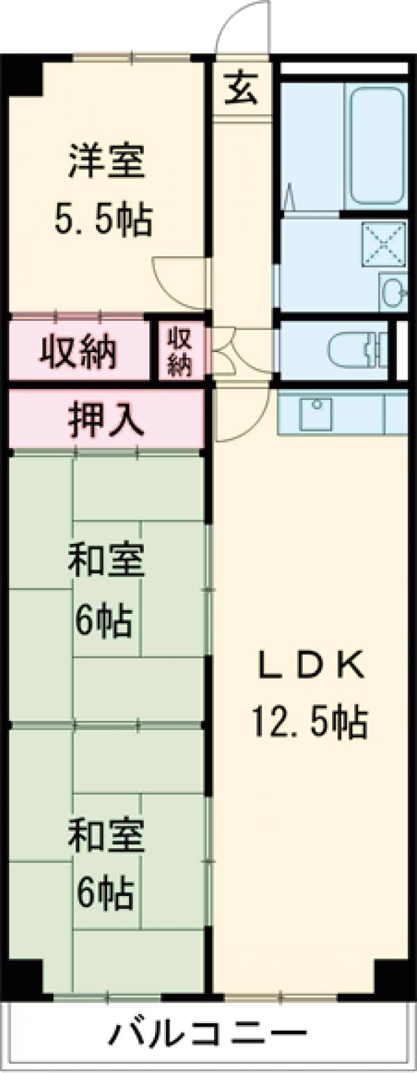 取手パークハイツの間取り