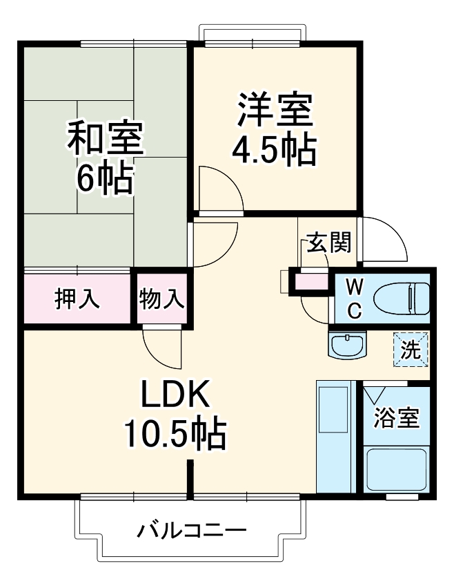 タウンメープルⅠの間取り