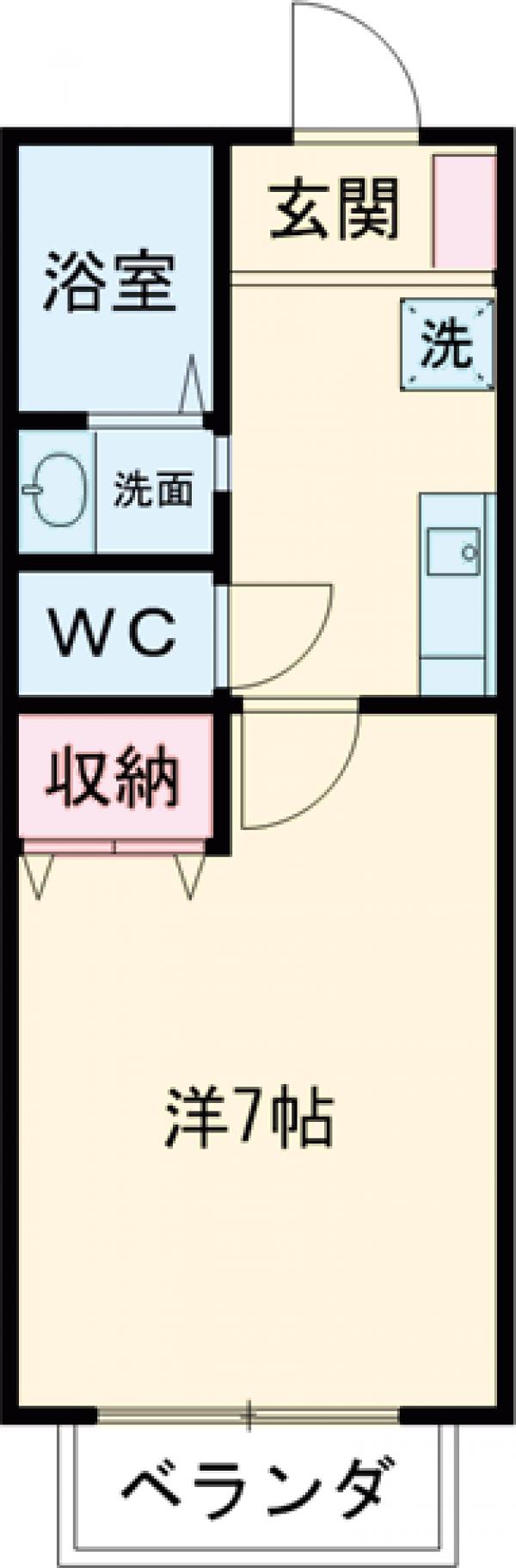 ニューひさごハイツB棟の間取り