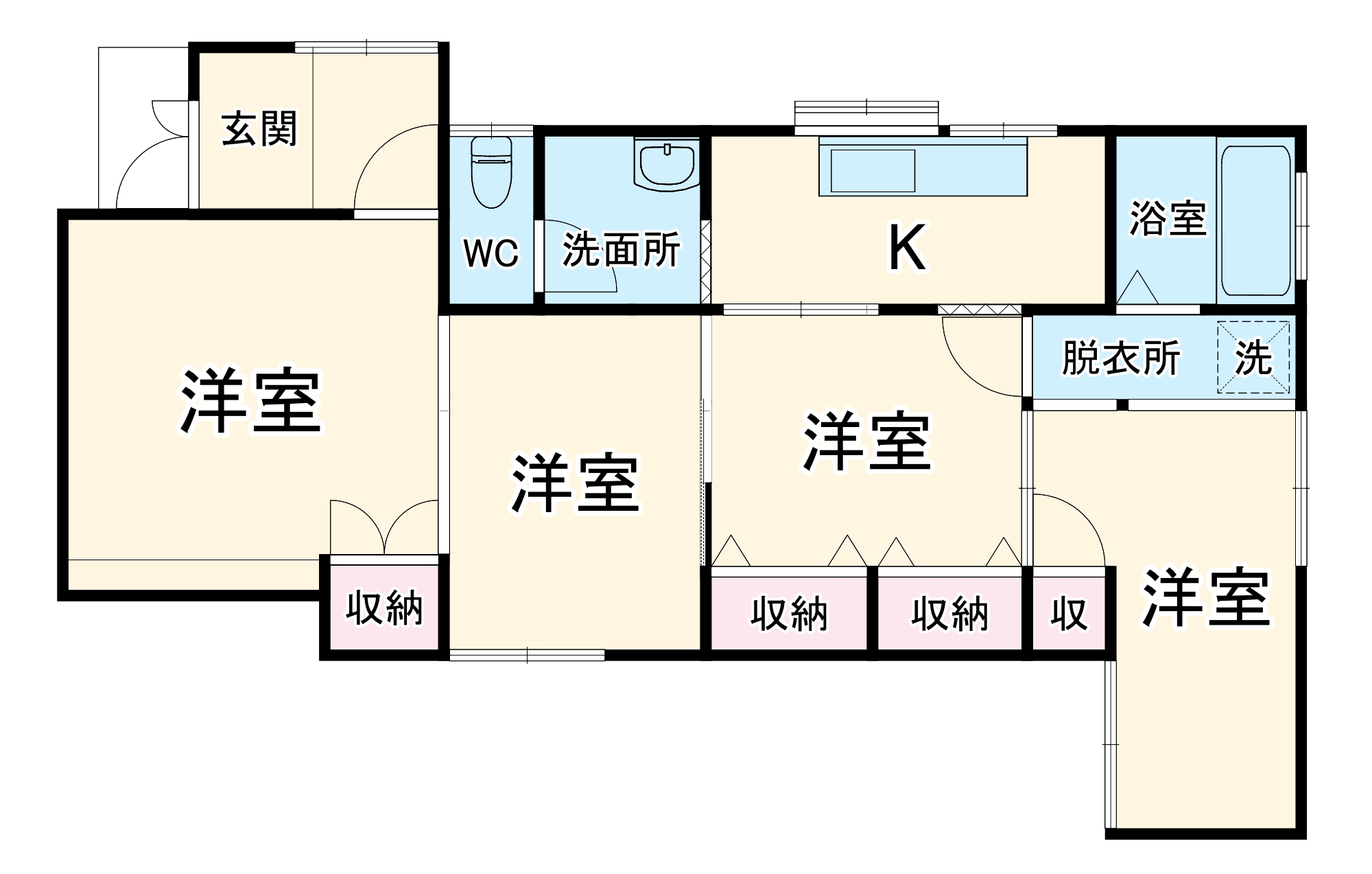 鵠沼松が岡4丁目平屋の間取り