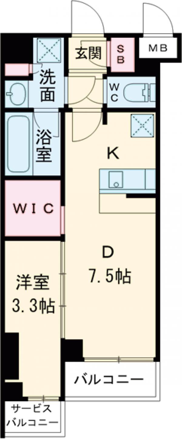 アジールコート池尻大橋の間取り