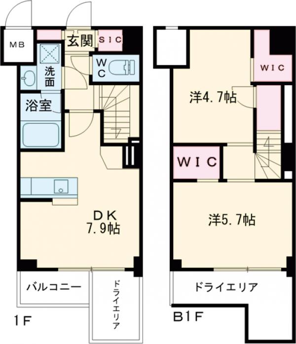 アジールコート池尻大橋の間取り