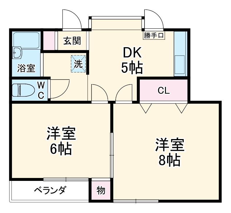 コーポみのりの間取り