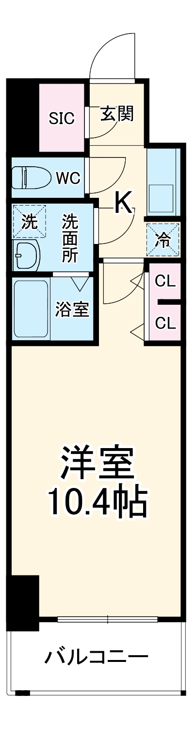 S-RESIDENCE岐阜駅・302号室の間取り