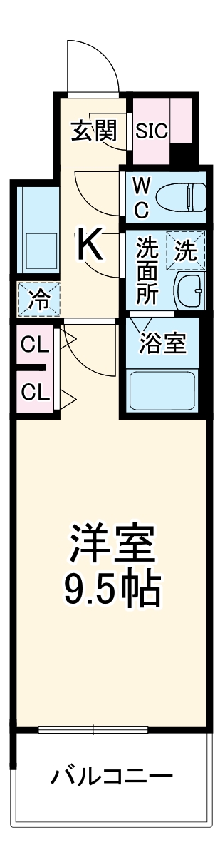 S-RESIDENCE岐阜駅・806号室の間取り