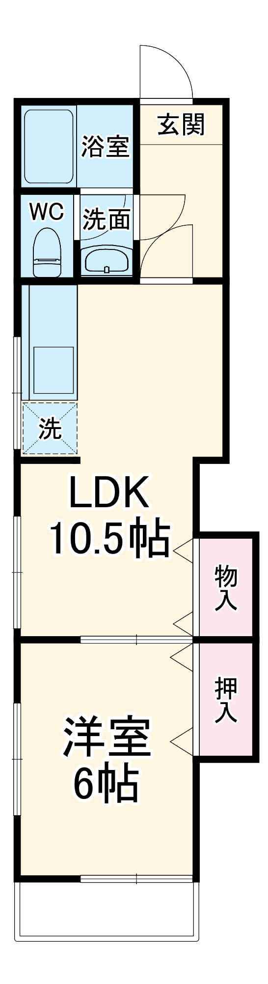 野庭ハイツの間取り