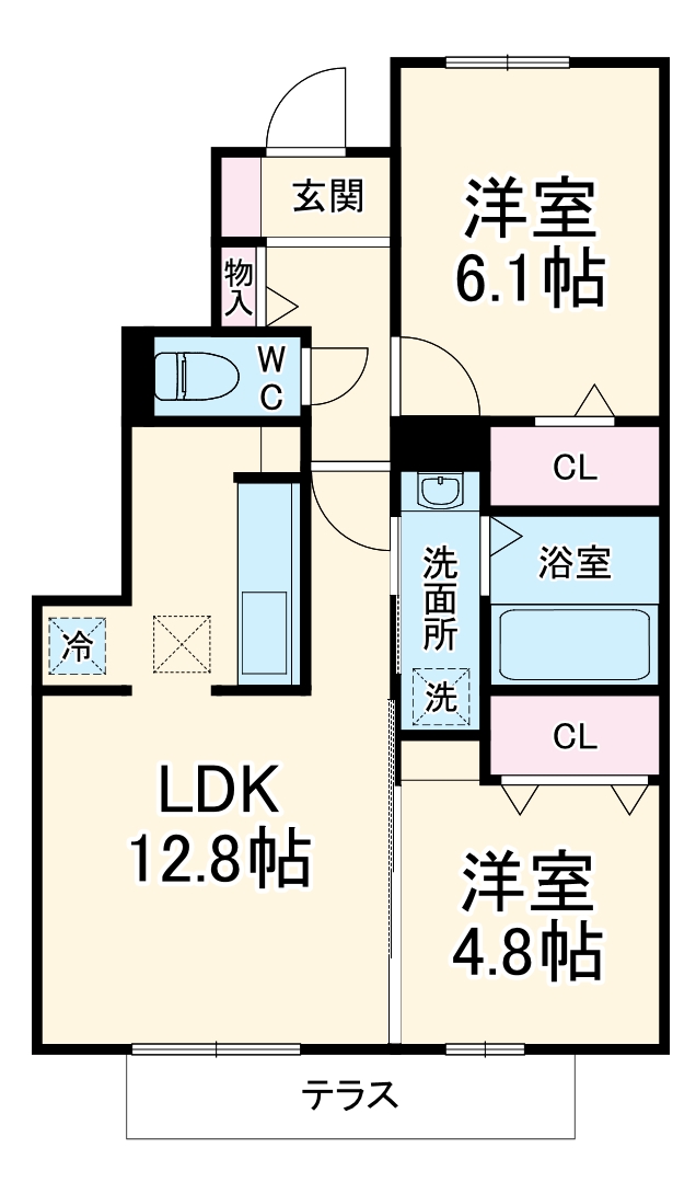 オープストガルテンKの間取り