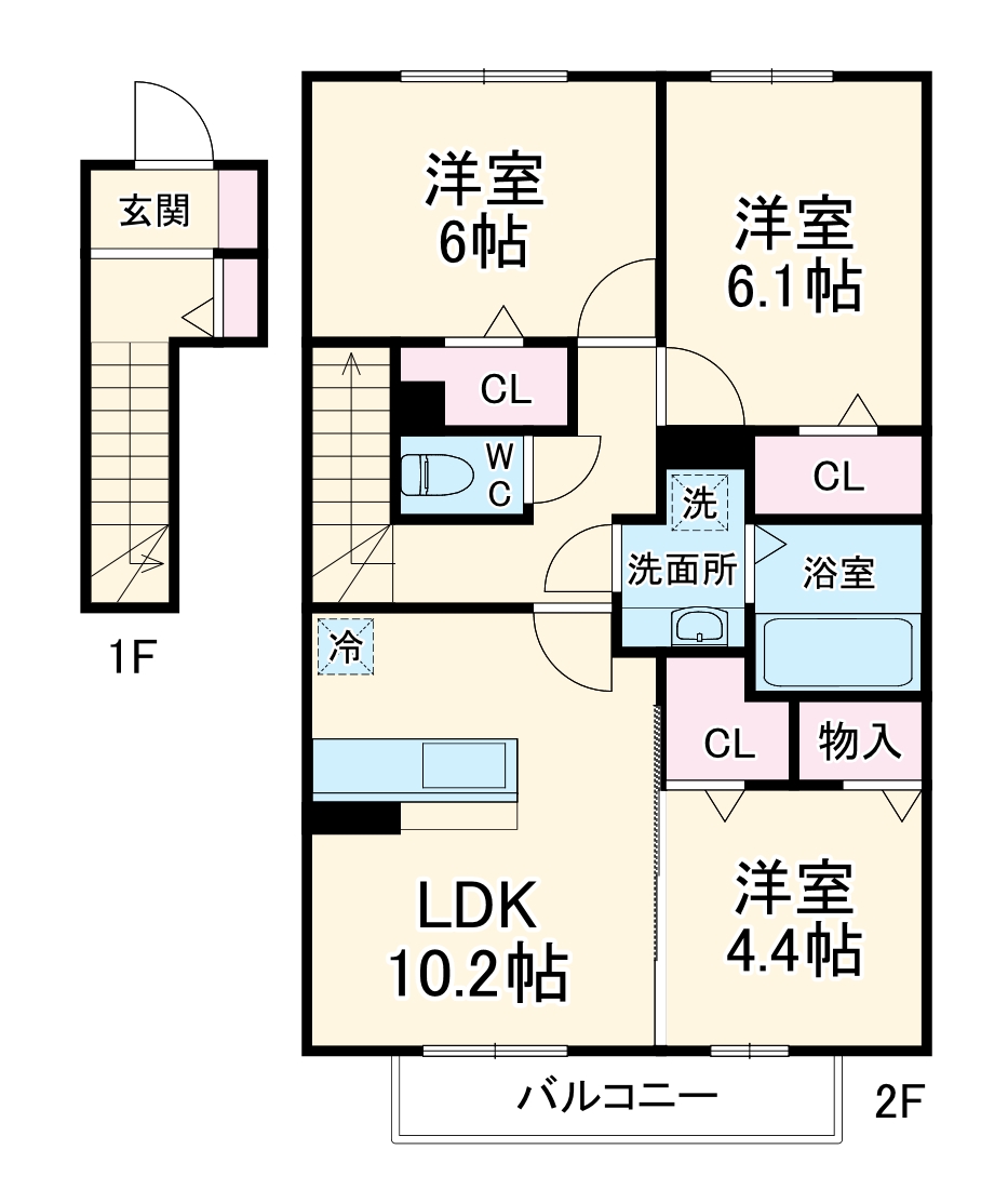 オープストガルテンKの間取り