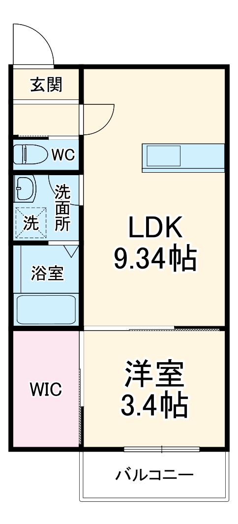 LECOCON大垣Ⅱ・102号室の間取り