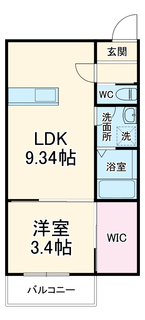 LECOCON大垣Ⅱ・103号室の間取り
