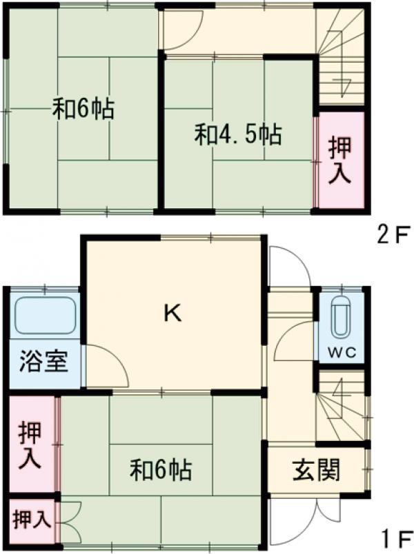 館林市成島戸建の間取り