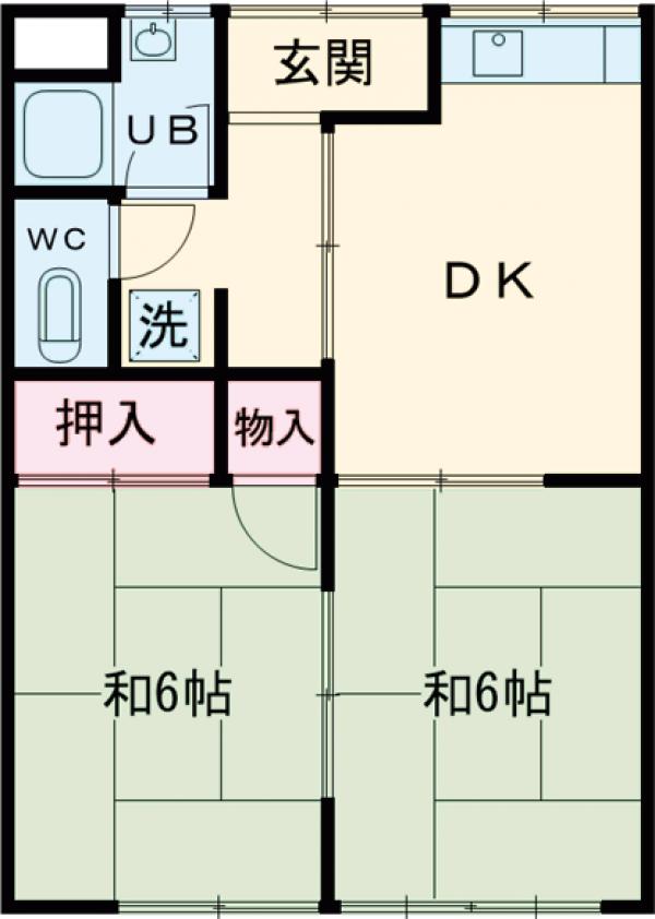 ハイツ弘栄の間取り