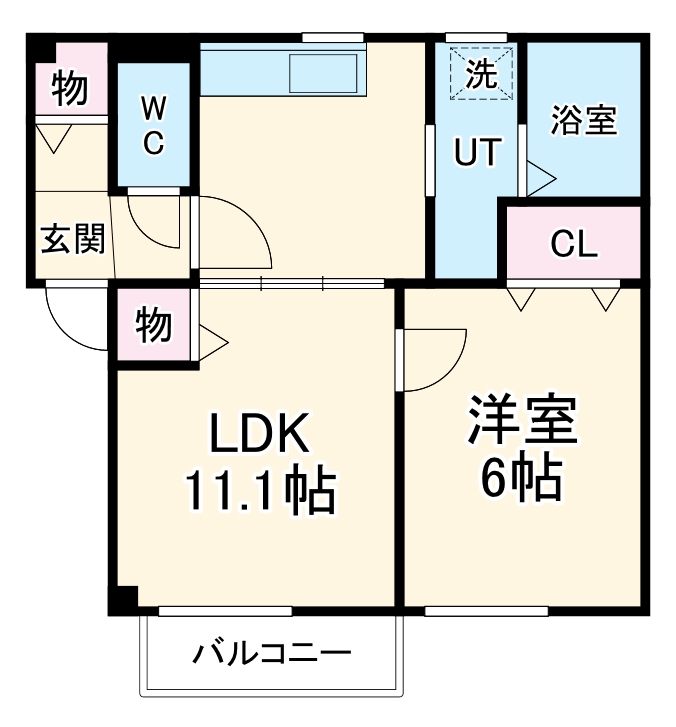 ファミールひろいⅢ・202号室の間取り