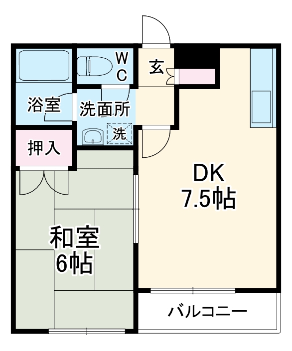 アサヒハイムの間取り