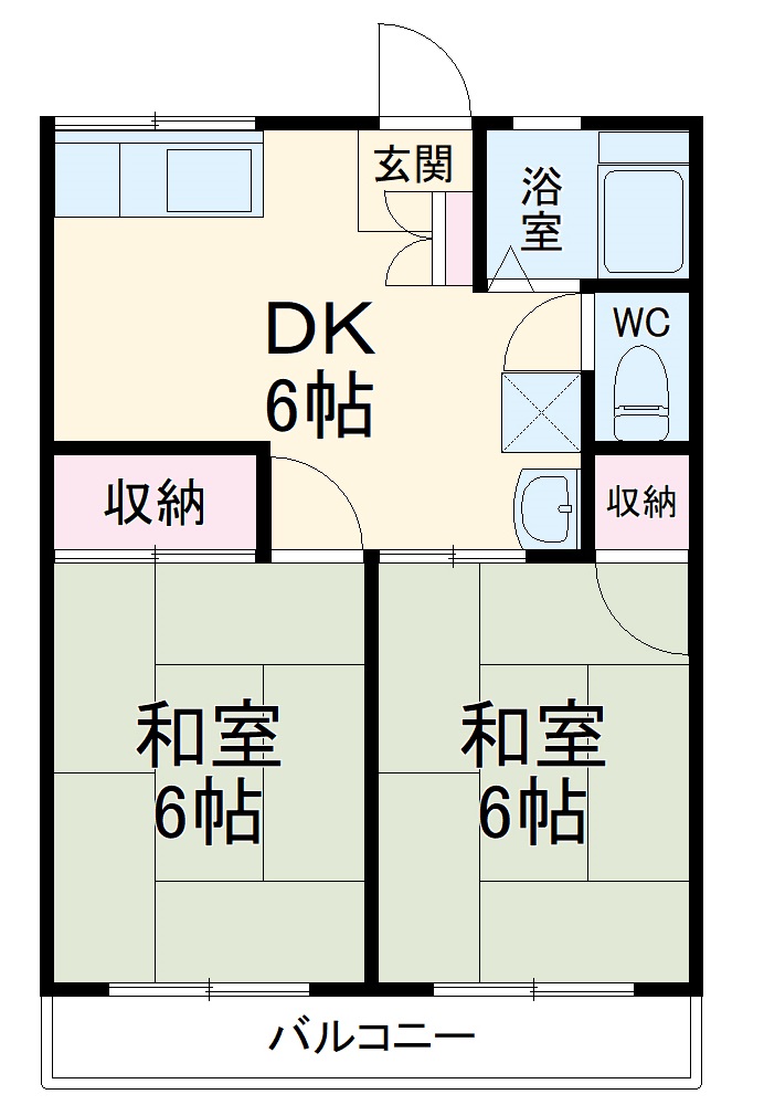 シティハイム島野の間取り