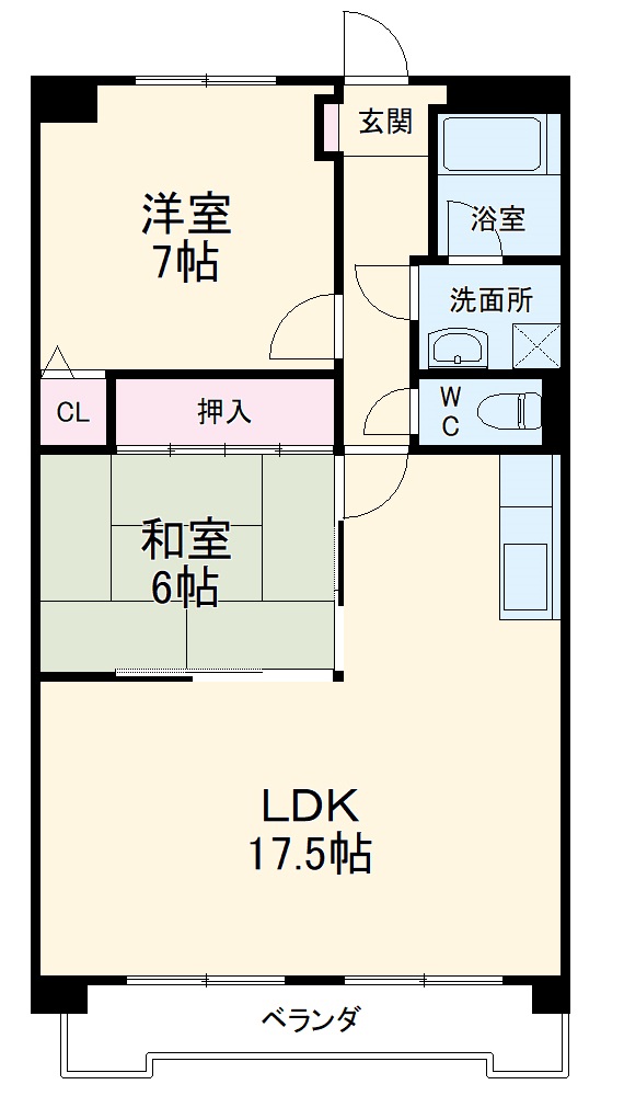 ハイムビーオールⅡの間取り