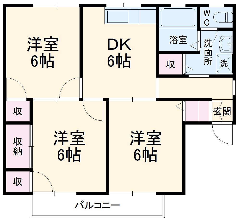 セジュールむらまつの間取り