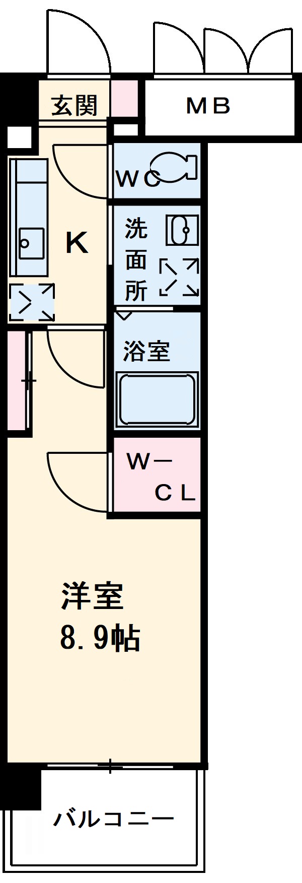 グランドソレイユ名駅の間取り