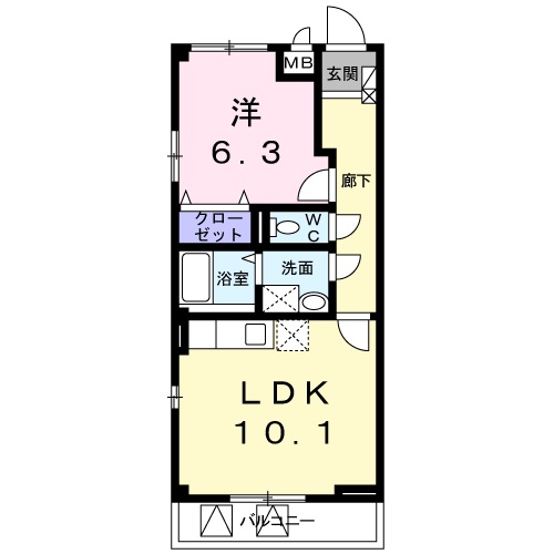 ルミエール名東の間取り