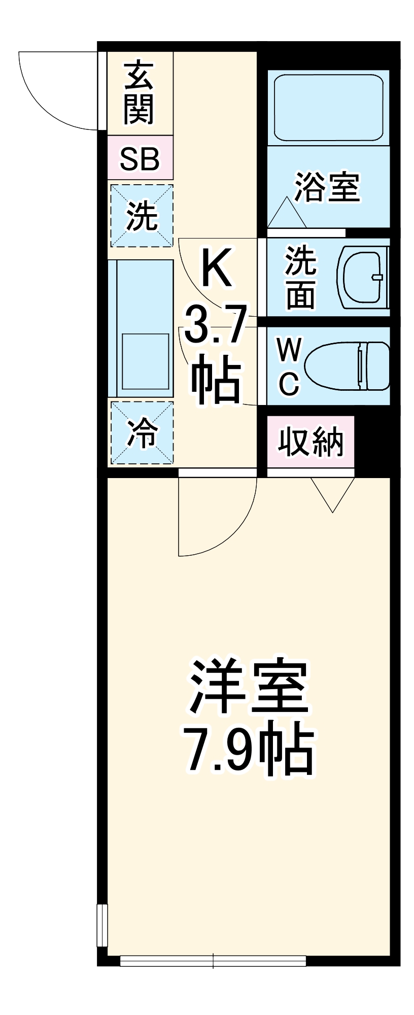 エクセラン北浦和の間取り
